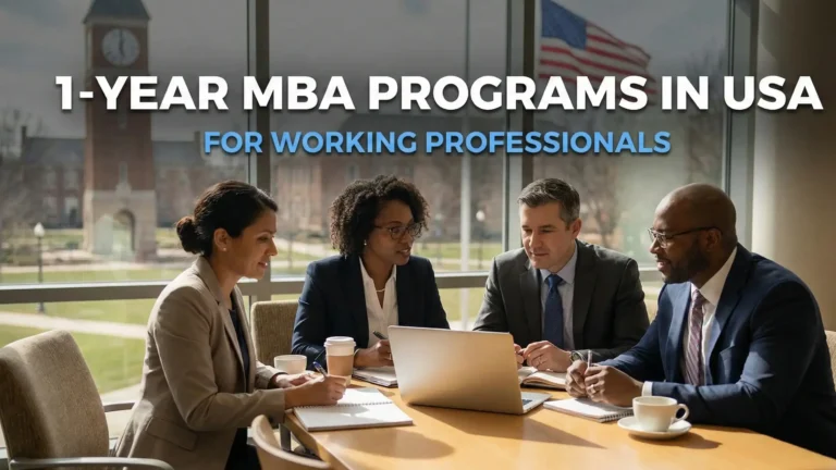 1-Year MBA Programs in the USA for Working Professionals